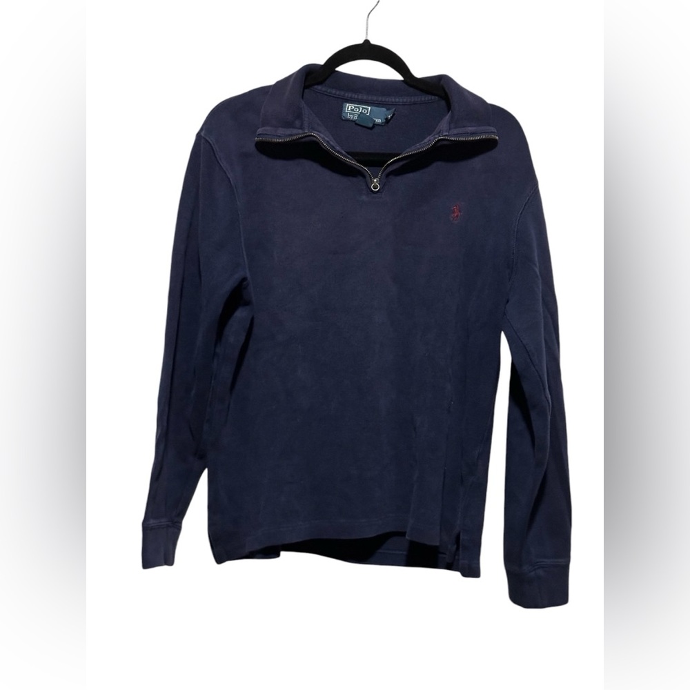 Polo By Ralph Lauren Navy Quarter Zip Sweatshirt